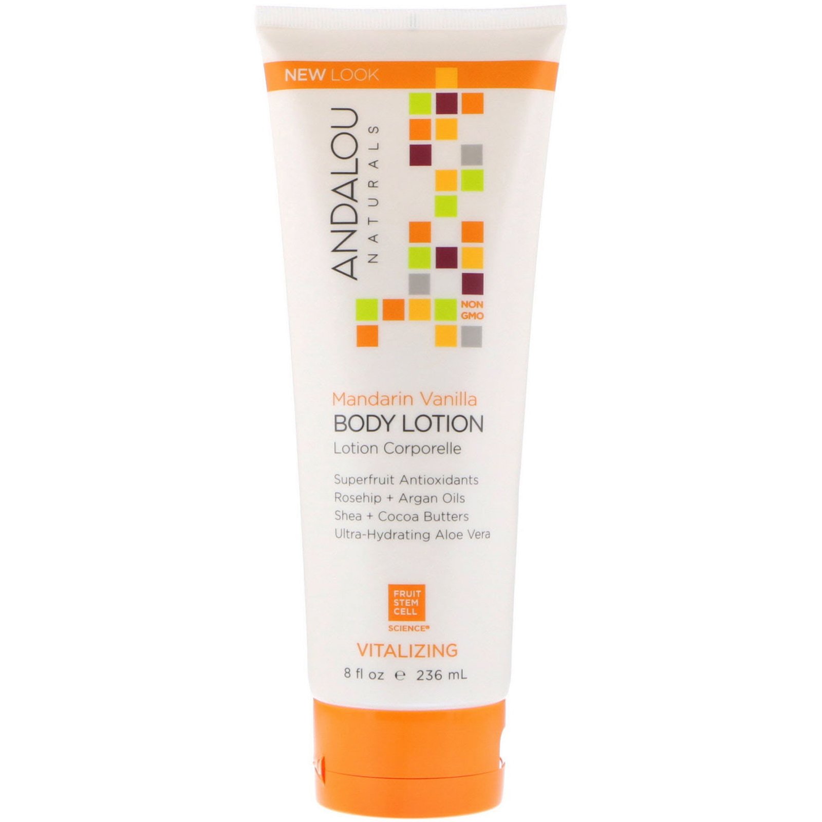 Comprar Andalou Naturals, Loção para o Corpo, Vitalizante, Tangerina e Baunilha, 8 fl oz (236ml)