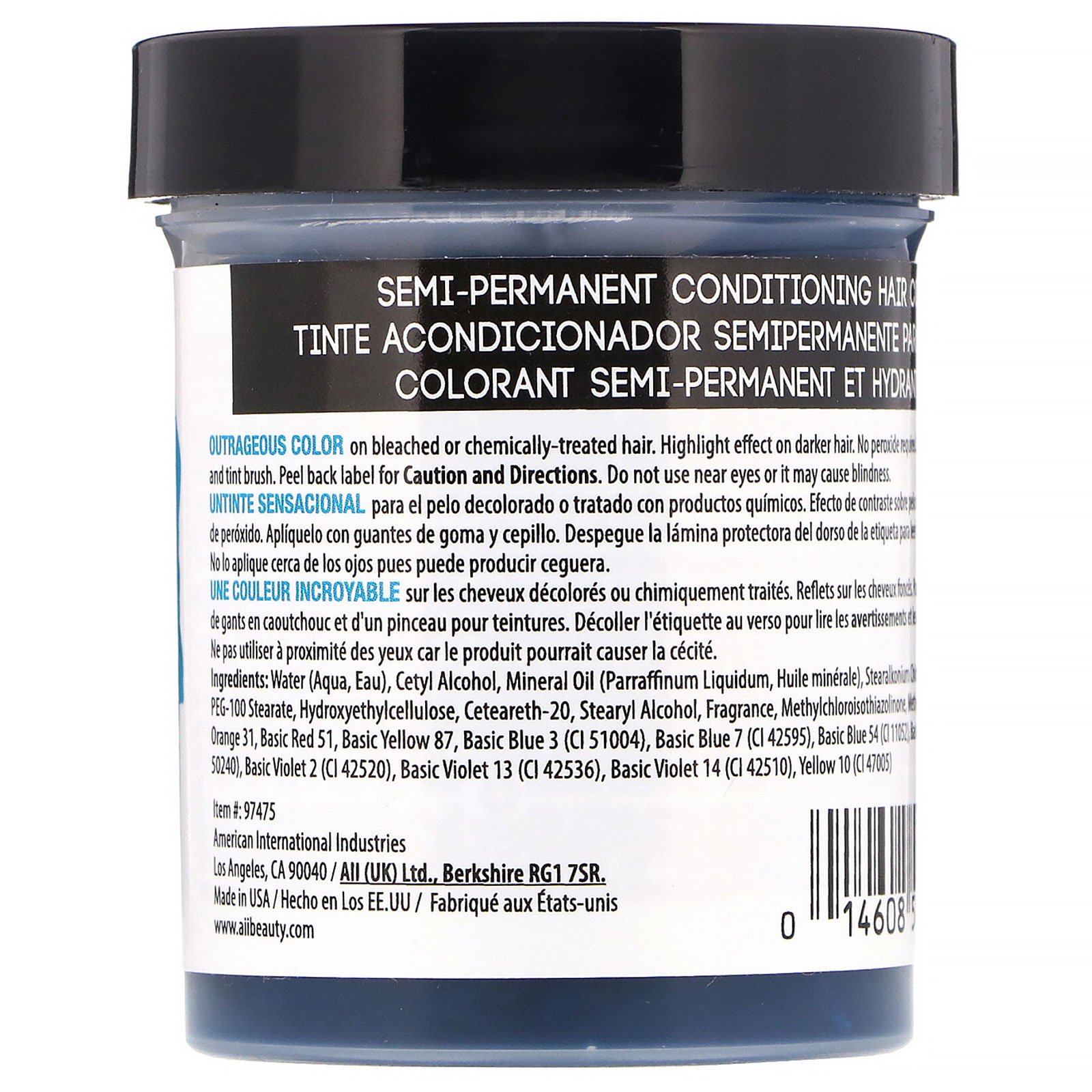 Comprar Punky Colour, Semi-Permanent Conditioning Hair Color, Turquoise, 3.5 fl oz (100 ml) - Imagem 2