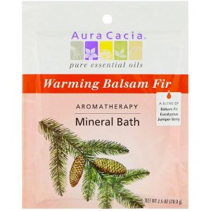 Comprar Aura Cacia, Banho Mineral de Aromaterapia, Abeto Balsâmico Aquecedor, 2.5 oz (70,9 g)
