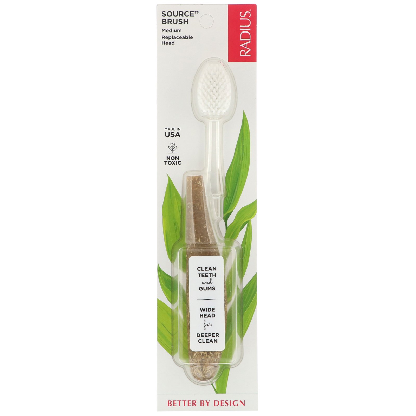 Comprar RADIUS, Source Toothbrush, Medium, 1 Replaceable Head Toothbrush - Imagem 2