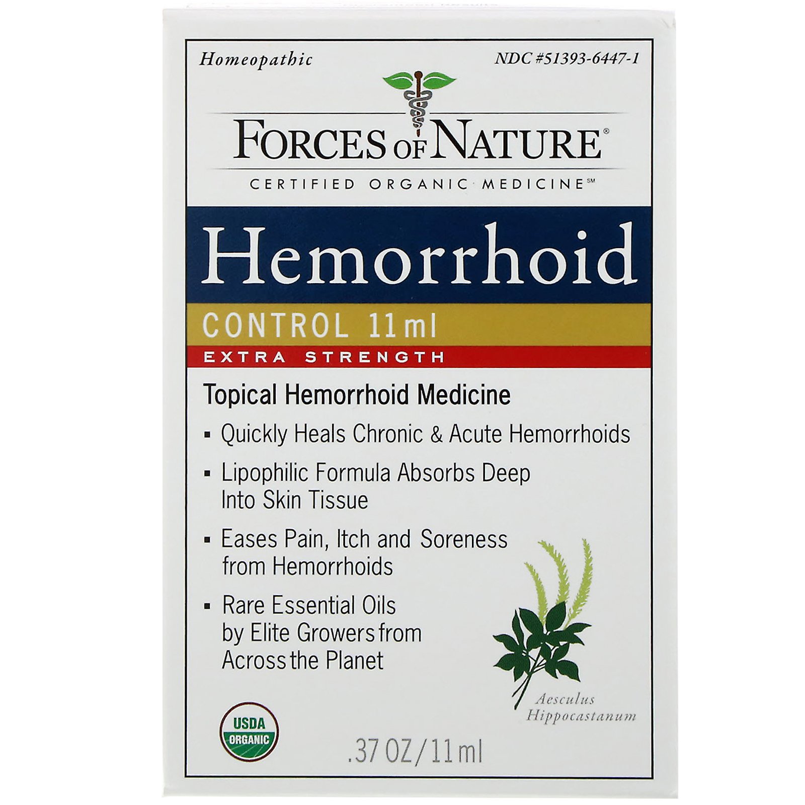 Comprar Forces of Nature, Controle para Hemorroidas, Força Extra, 0,37 oz (11 ml)