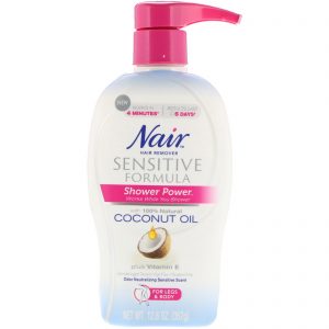 Comprar Nair , Shower Power, Hair Remover Cream with Coconut Oil Plus Vitamin E, 12.6 oz (357 g)