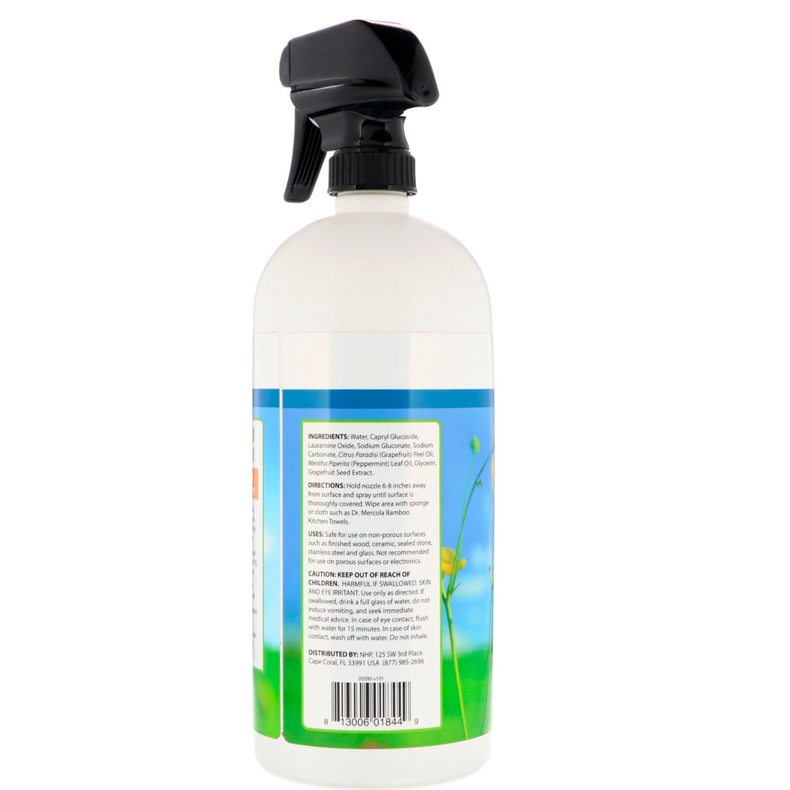 Comprar Dr. Mercola, Limpador Mais Verde, Spray Doméstico Multi Superfícies, Cítrico Fresco, 32 fl oz (946 ml) - Imagem 2