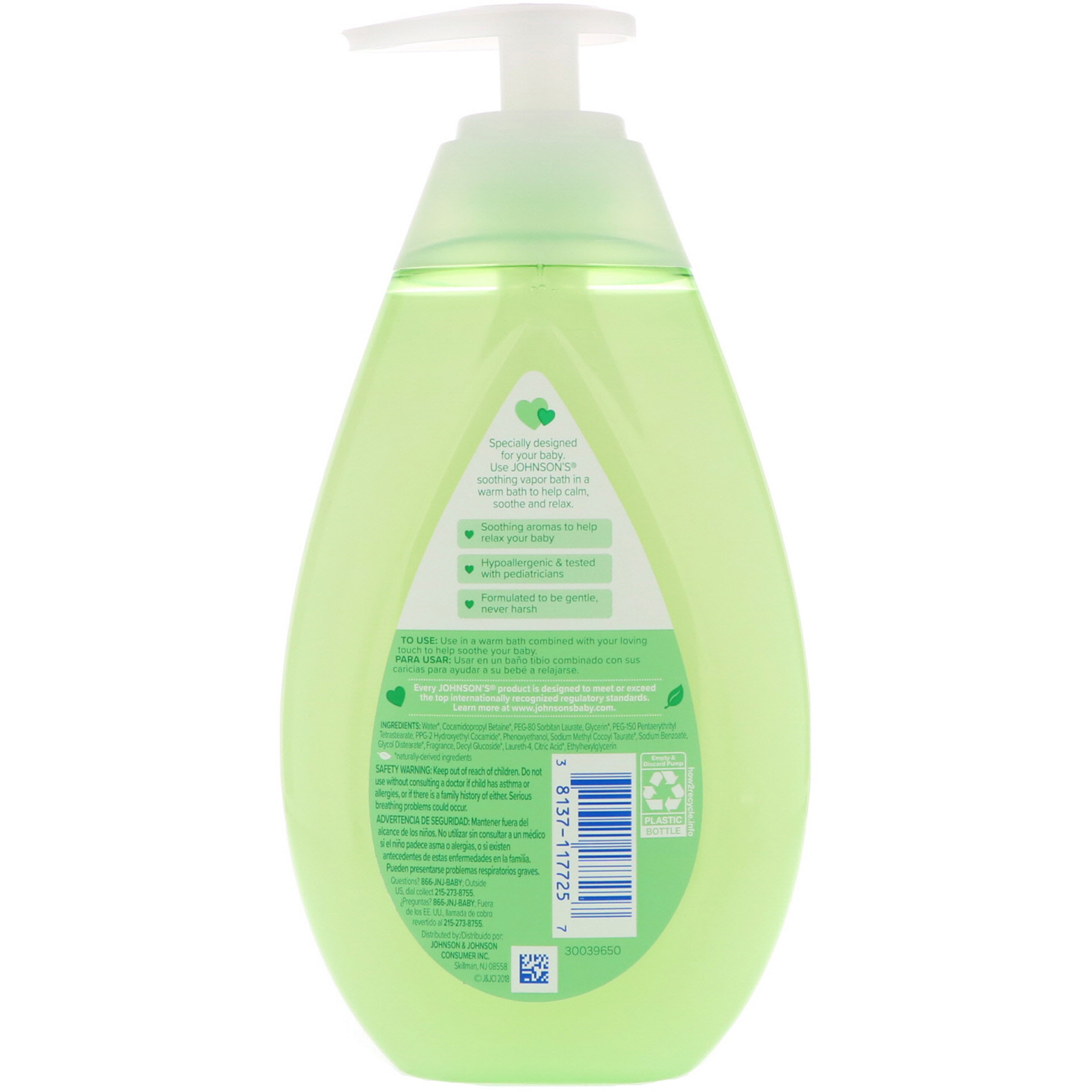 Comprar Johnson & Johnson, Vapor Calmante, Banho, 400 ml (13,6 fl oz) - Imagem 2