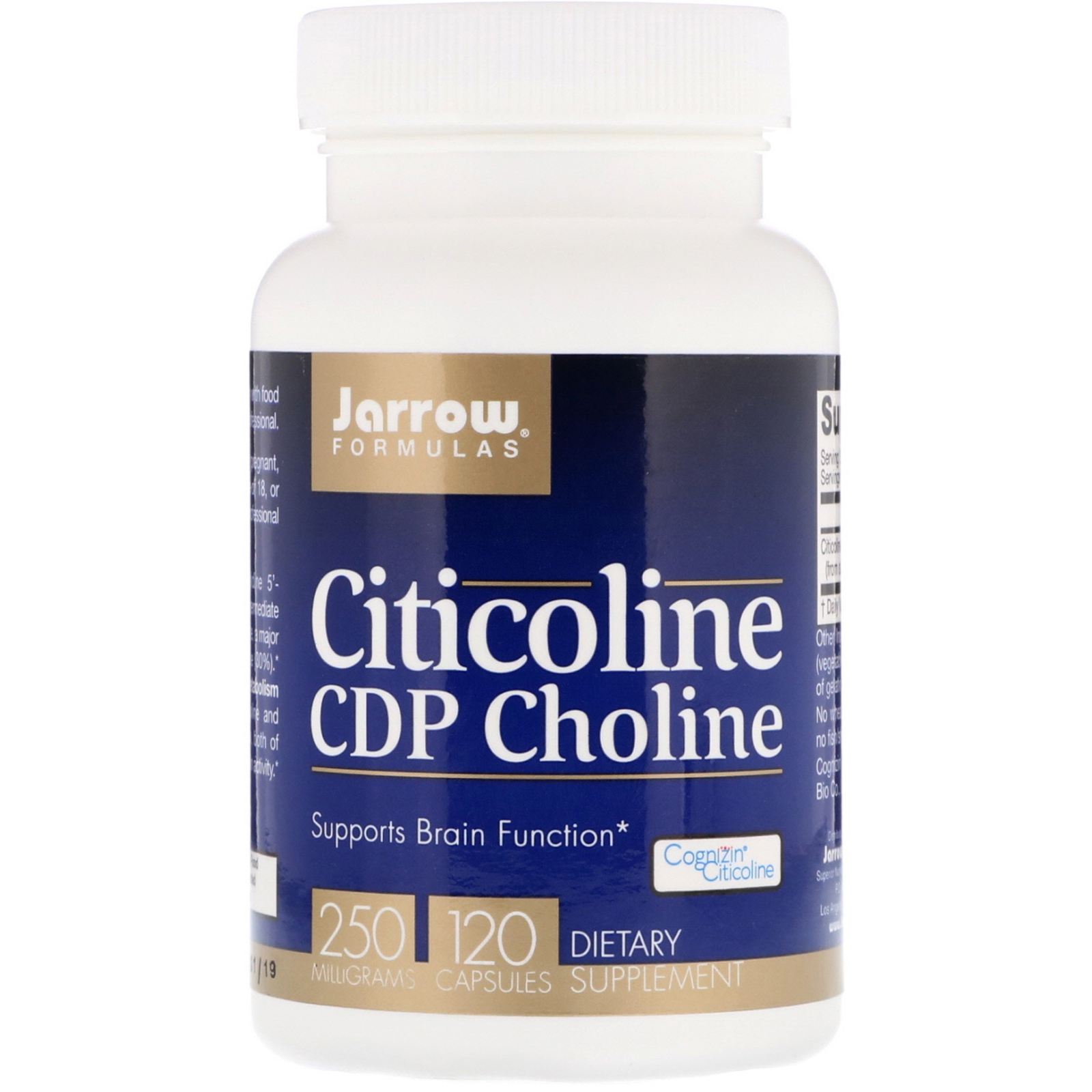 Comprar Jarrow Formulas, Citicolina, CDP Colina, 250 mg, 120 Cápsulas