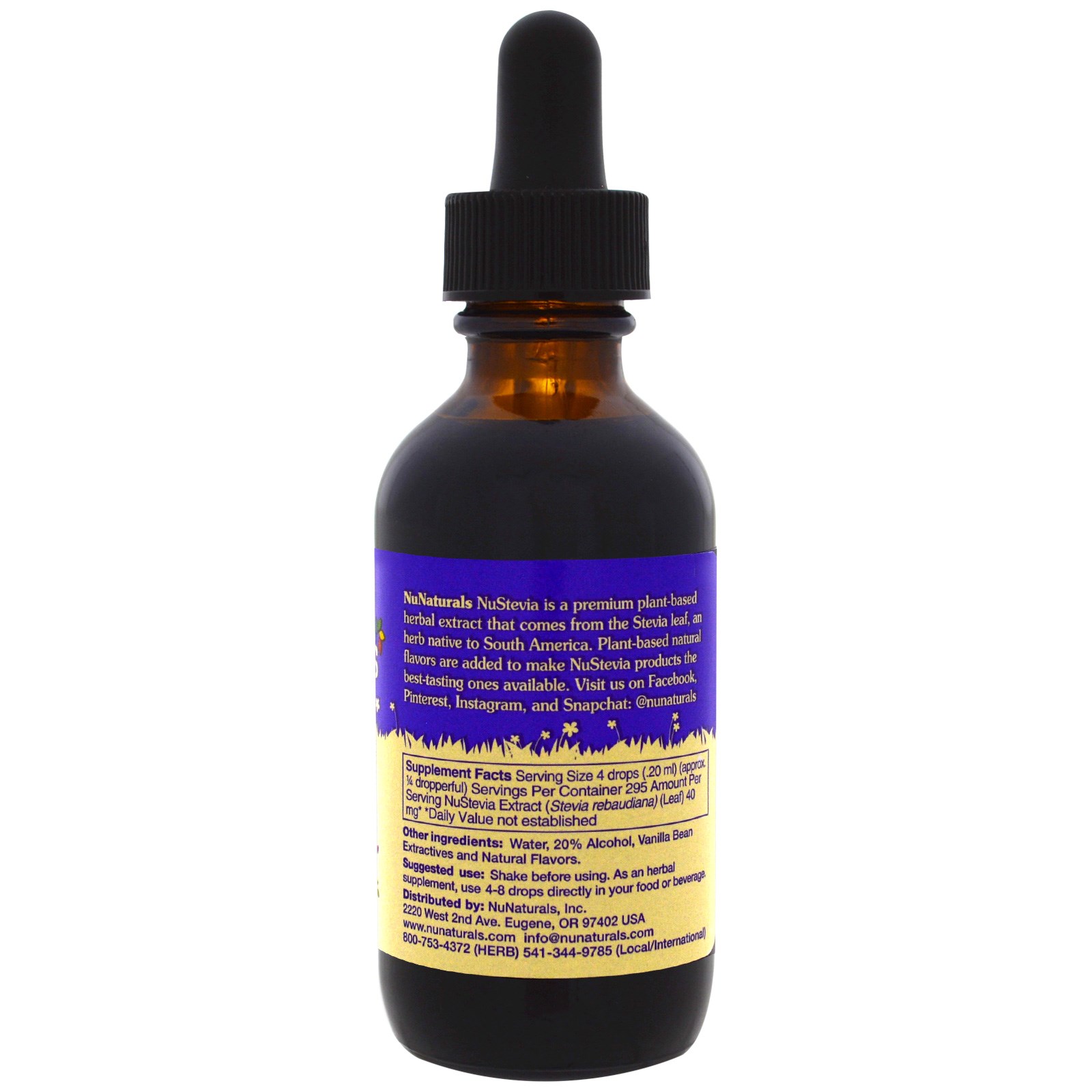 Comprar NuNaturals, NuStevia Baunilha, 59 ml - Imagem 2