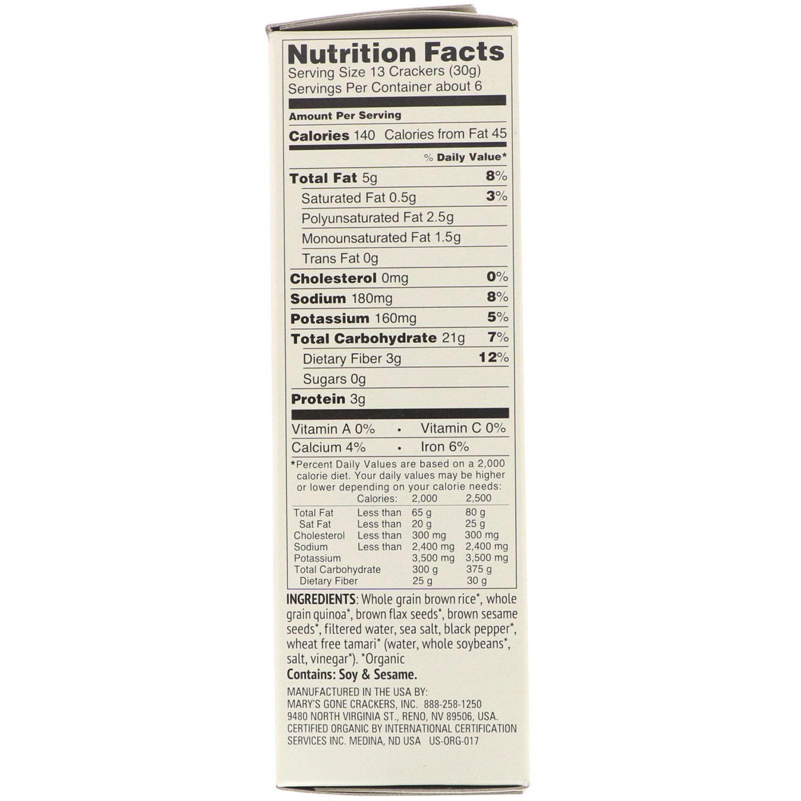 Comprar Mary's Gone Crackers, Black Pepper Crackers, 6.5 oz (184 g) - Imagem 2