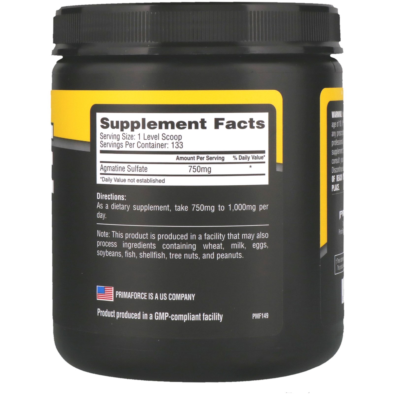 Comprar Primaforce, Agmatina, Sem sabor, 100 g - Imagem 2