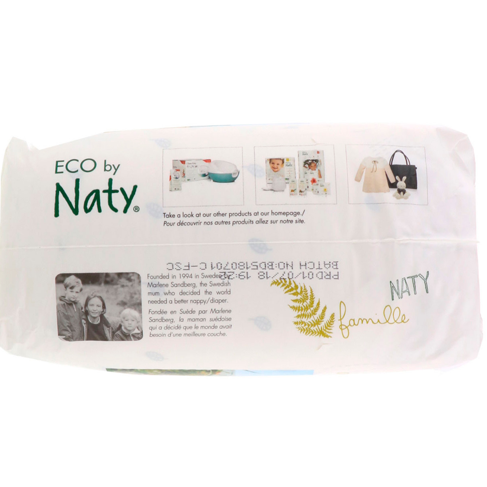 Comprar Naty, Fraldas para Pele Sensível, Tamanho 4, 15-40 lbs (7-18 kg), 26 Fraldas - Imagem 3