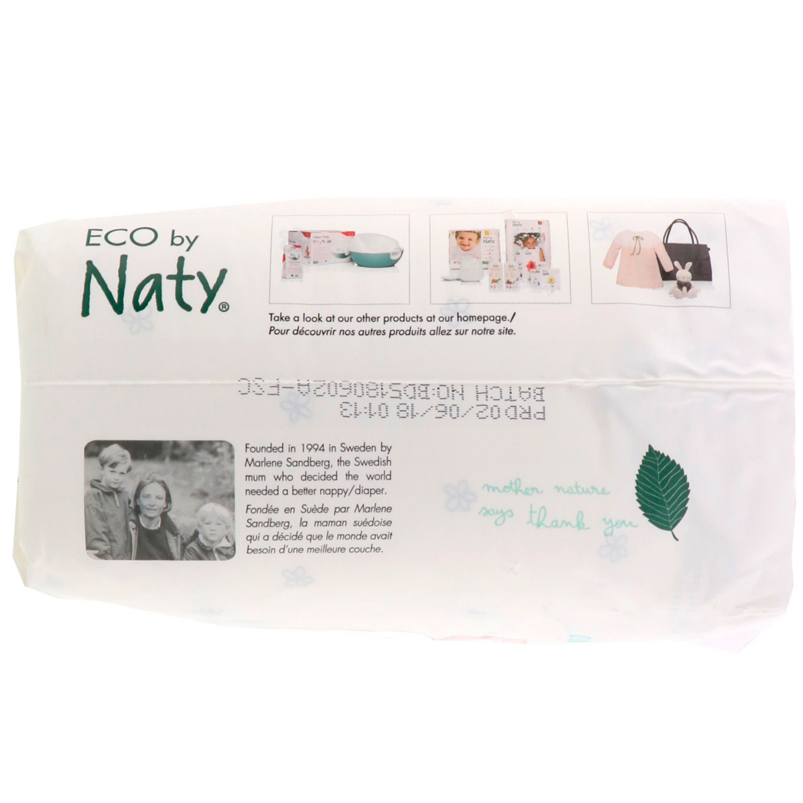 Comprar Naty, Fraldas para Pele Sensível, Tamanho 3, De 9 a 20 lbs (4 a 9 kg), 30 Fraldas - Imagem 2