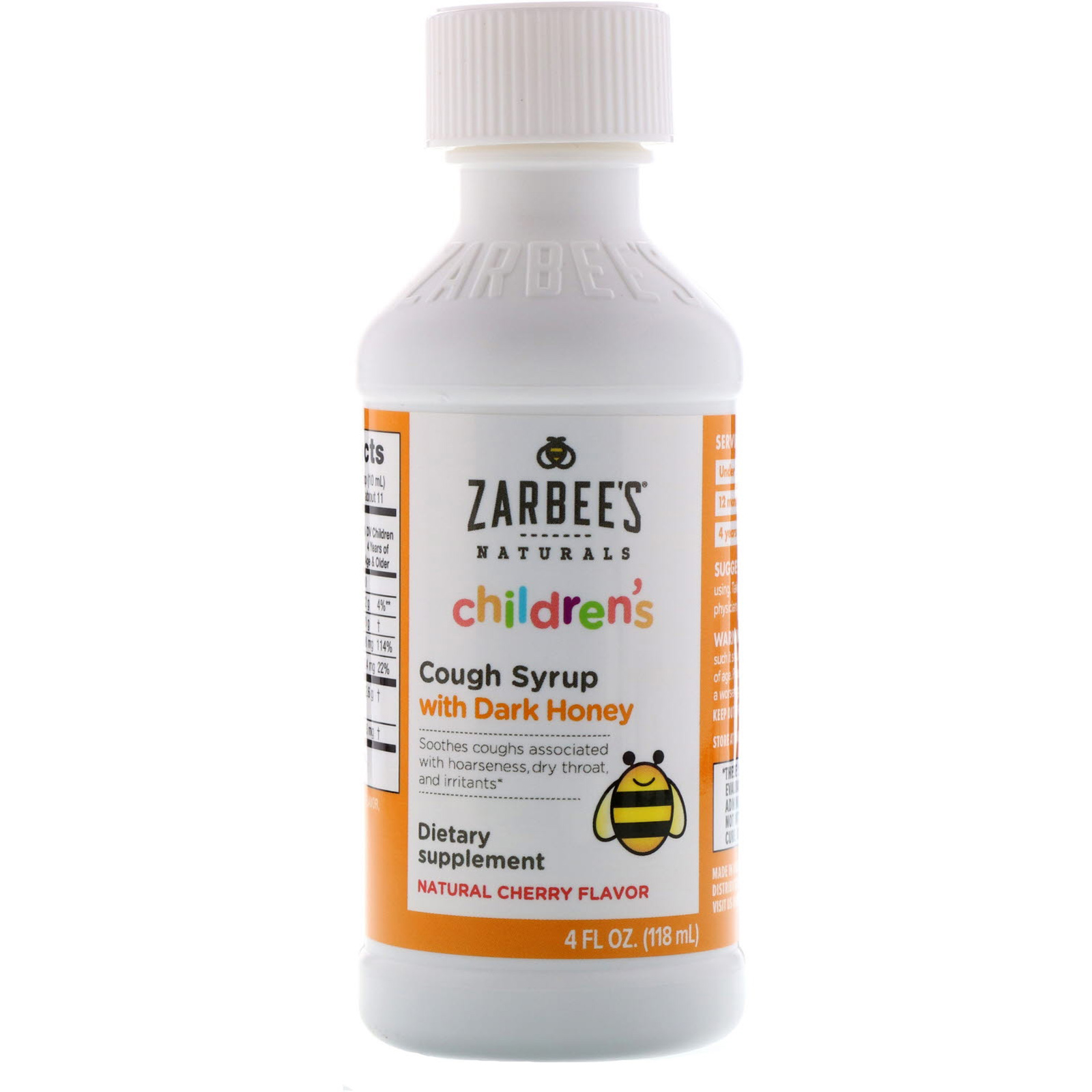 Comprar Zarbee's, Children's Cough Syrup, Dark Honey, For Children 12 Months+, Natural Cherry Flavor, 4 fl oz (118 ml) - Imagem 3