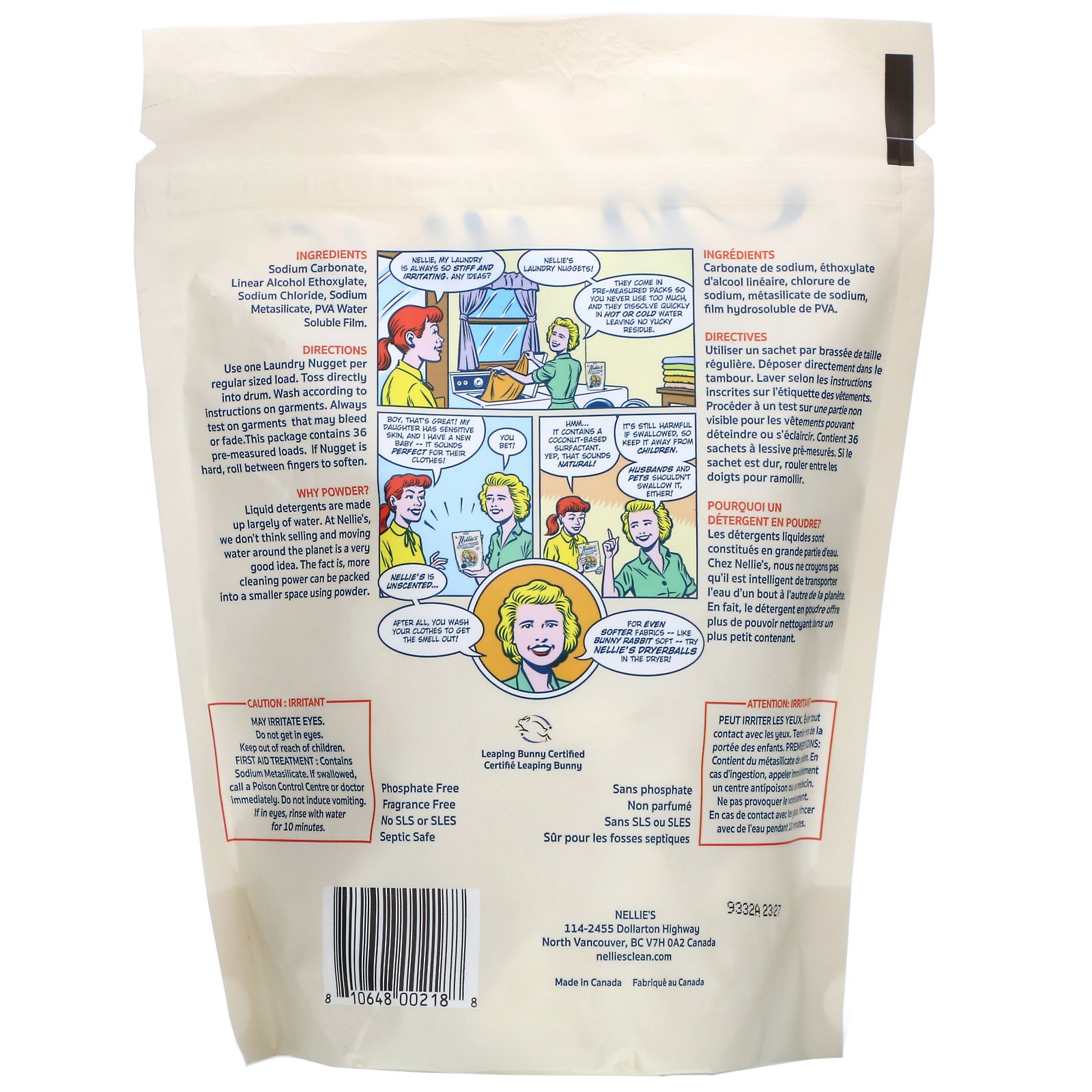 Comprar Nellie's, Laundry Nuggets, 1.1 lbs (500 g) - Imagem 2
