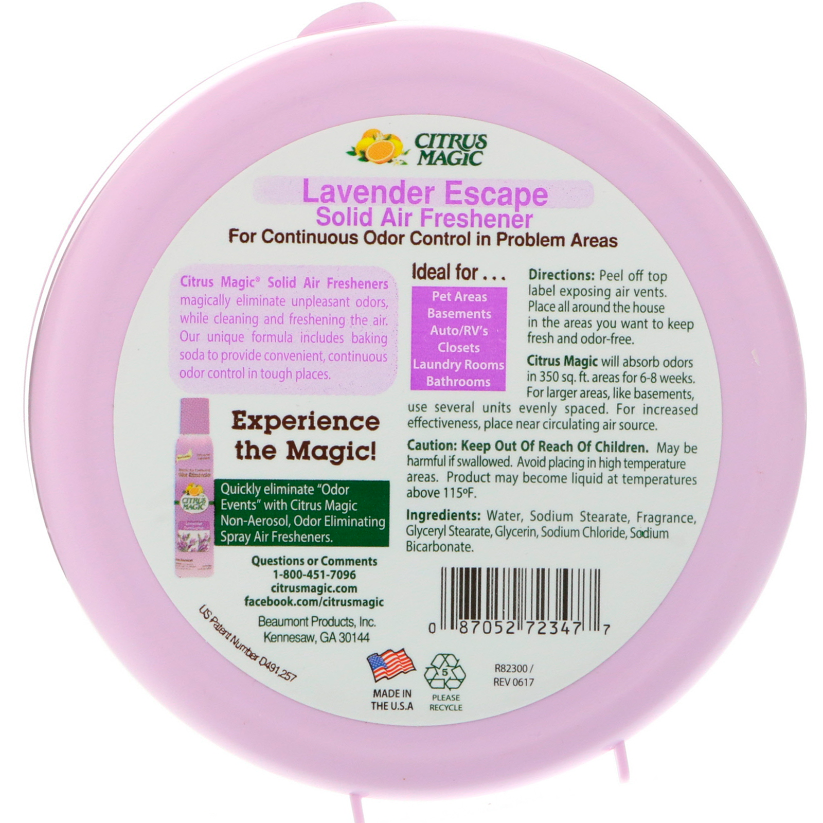 Comprar Citrus Magic, Escapada de Lavanda, Controle Contínuo do Aroma, 227 g - Imagem 2