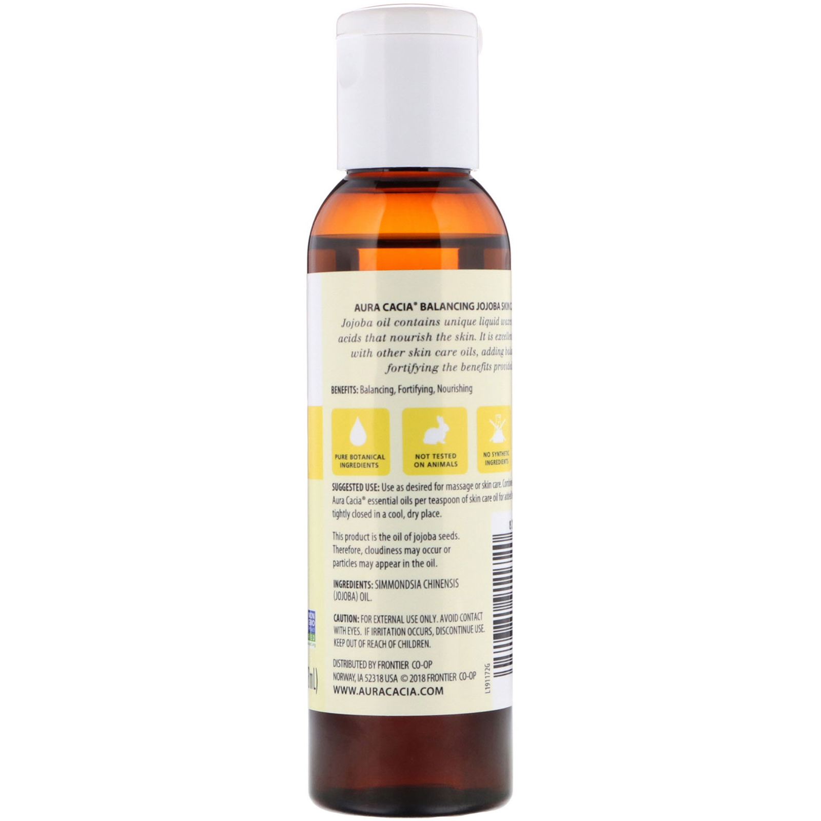 Comprar Aura Cacia, Óleo Natual para Cuidados com a Pele, Jojoba, Equilibrante, 4 fl oz (118 ml) - Imagem 2
