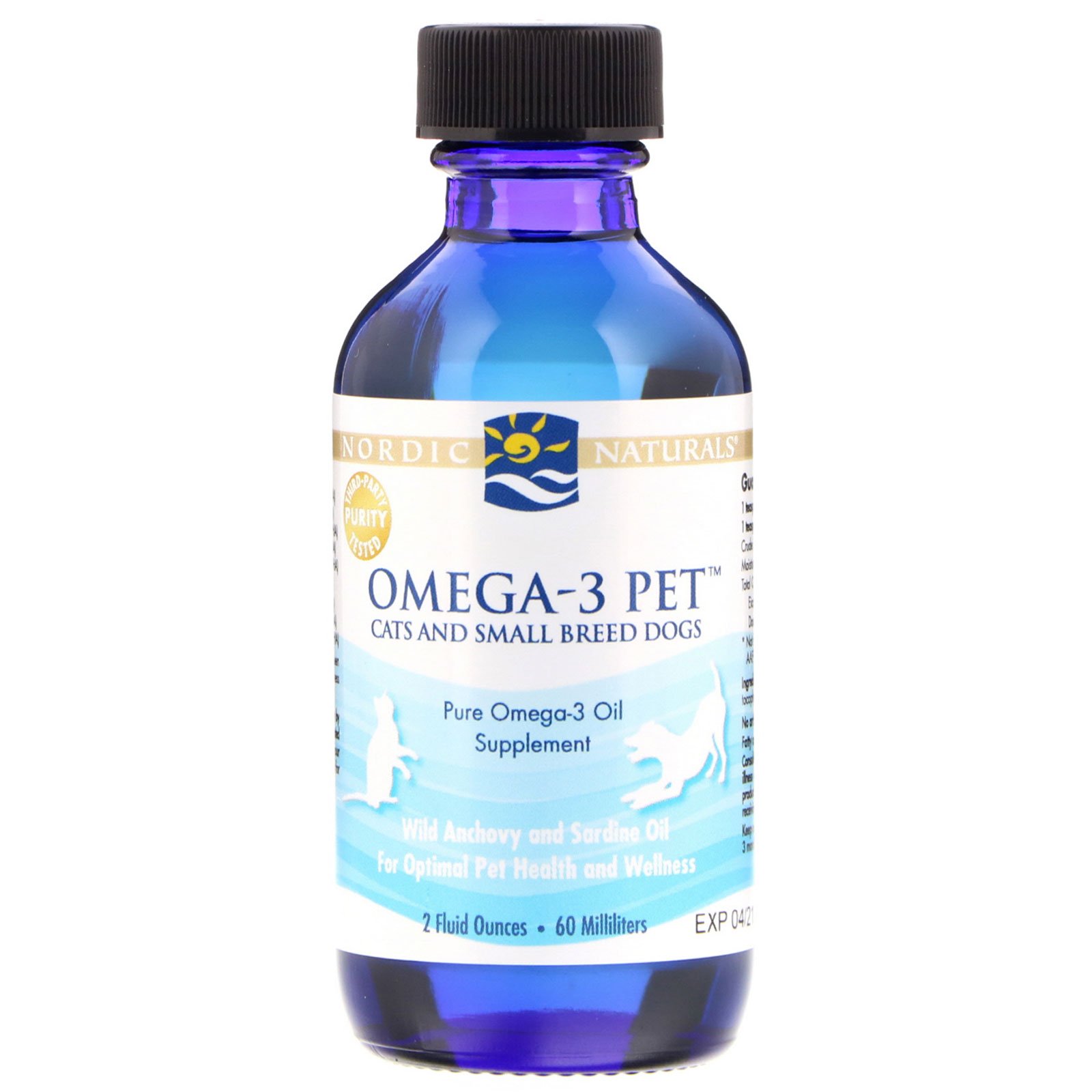 Comprar Nordic Naturals, Ômega 3 Bichos de Estimação, para Gatos e Cães de Raças Pequenas, 2 onças fluidas (60 mL) - Imagem 3