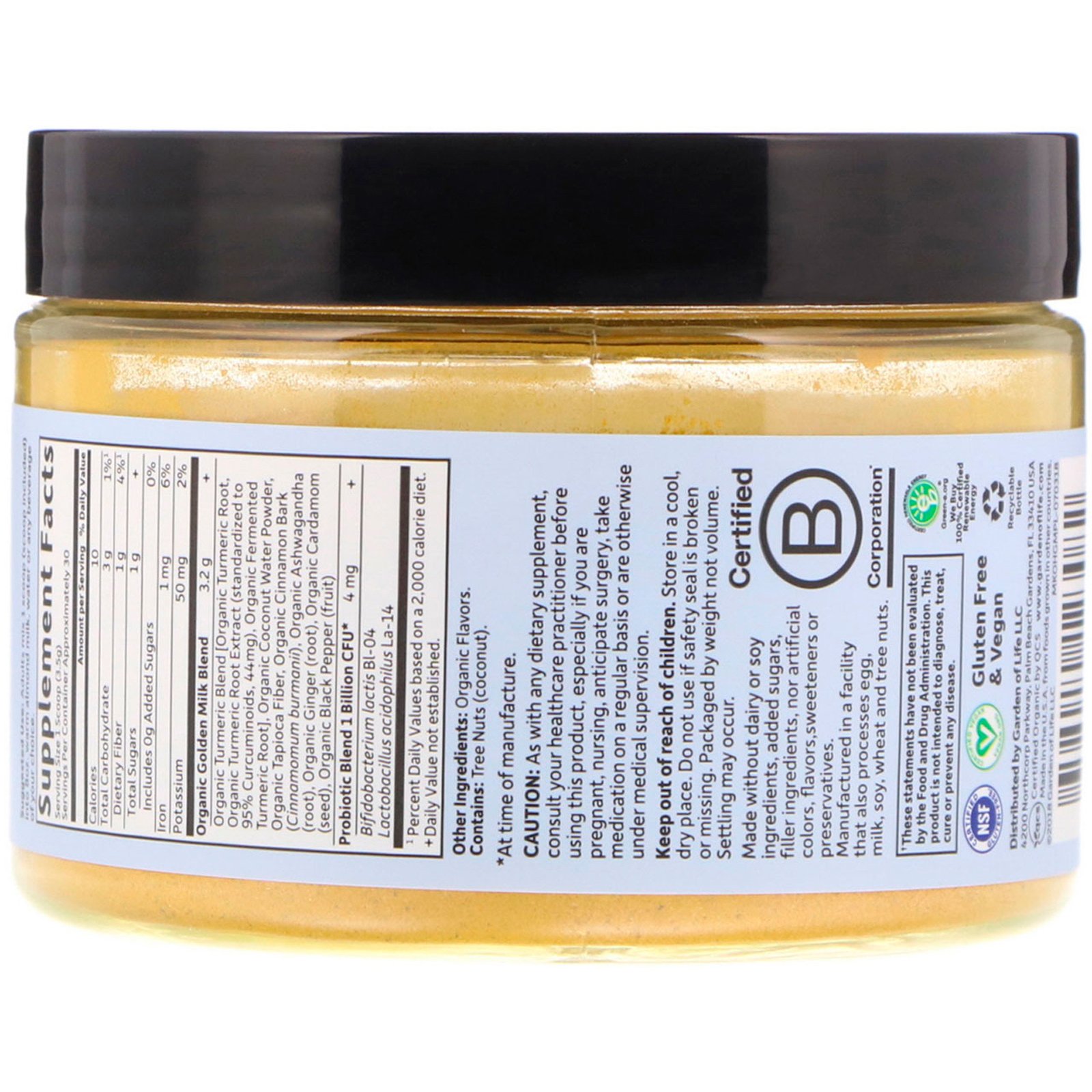 Comprar Garden of Life, MyKind Organics, Golden Milk, Recuperação e Nutrição, 105 g (3,70 oz) - Imagem 2