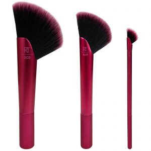Comprar Real Techniques by Samantha Chapman, Trio Rebel Edge, Para Pó Bronzeador + Sombra + Iluminador, 3 Pincéis