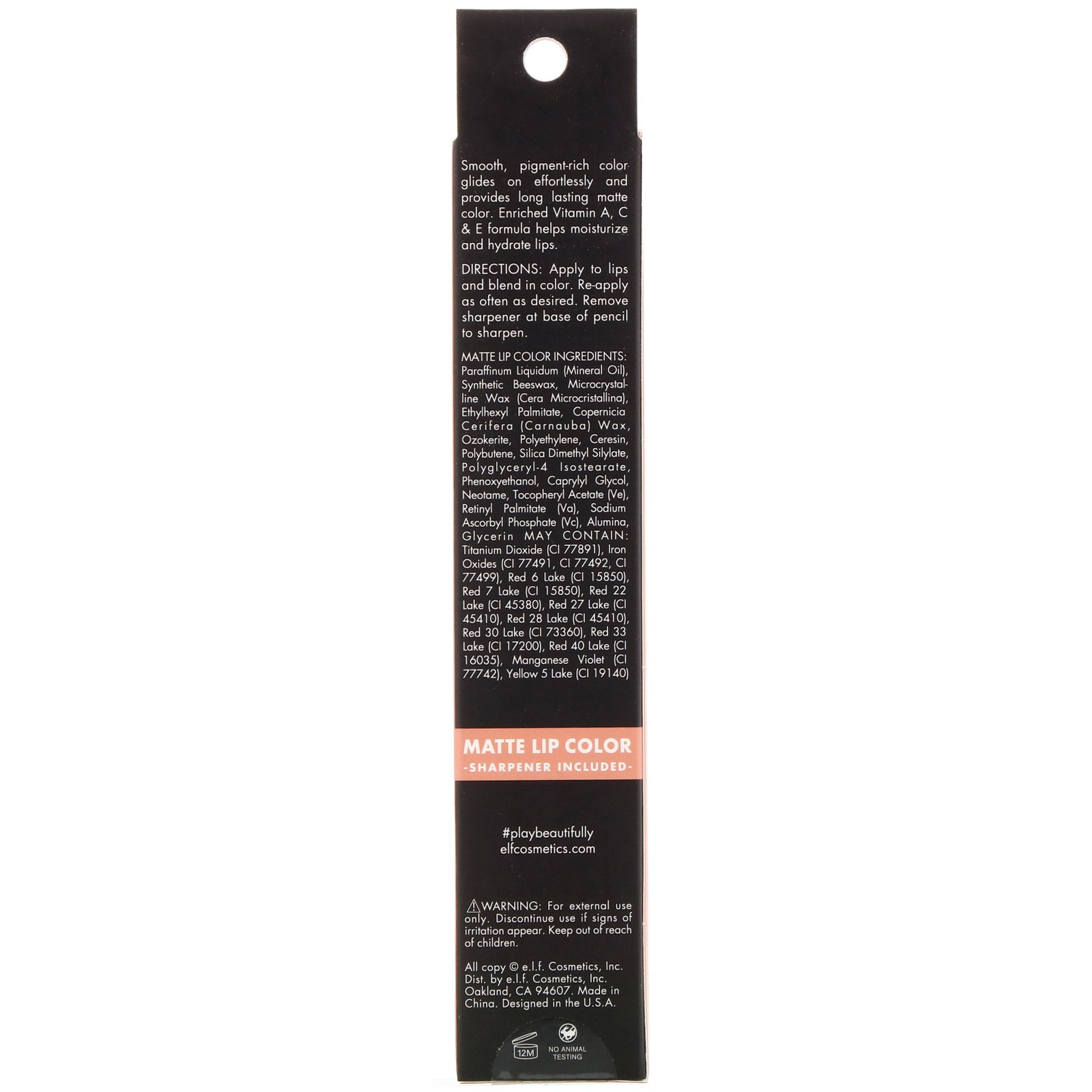 Comprar E.L.F., Coloração Labial Fosca, Quase cor-de-pele, 0,05 oz (1,4 g) - Imagem 3
