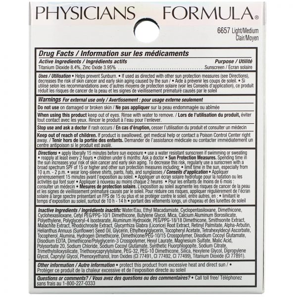 Comprar Physicians Formula, Mineral Wear, Cushion Foundation, SPF 50, Light/Medium, 0.47 fl oz (14 ml) - Imagem 4