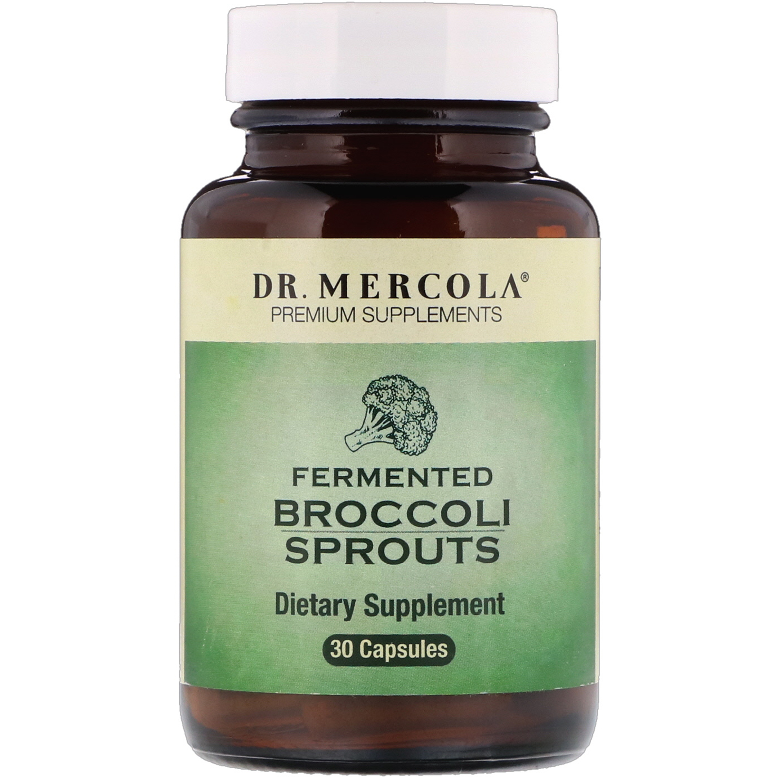 Comprar Dr. Mercola, Brotos de Brócolis Fermentados, 30 Cápsulas