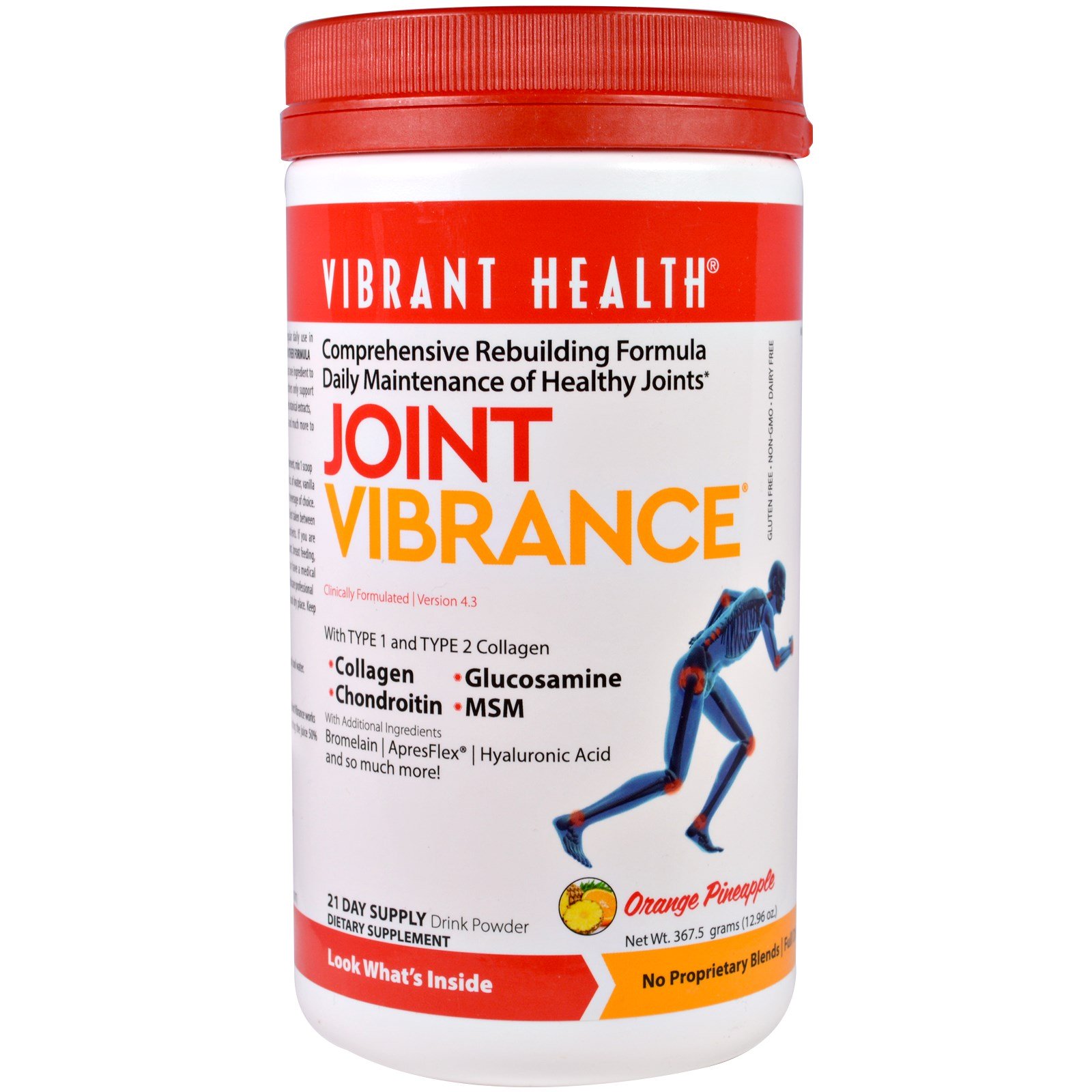 Comprar Vibrant Health, Joint Vibrance, Versão 4.3, Laranja Abacaxi, 367,5 g (12,96 oz)