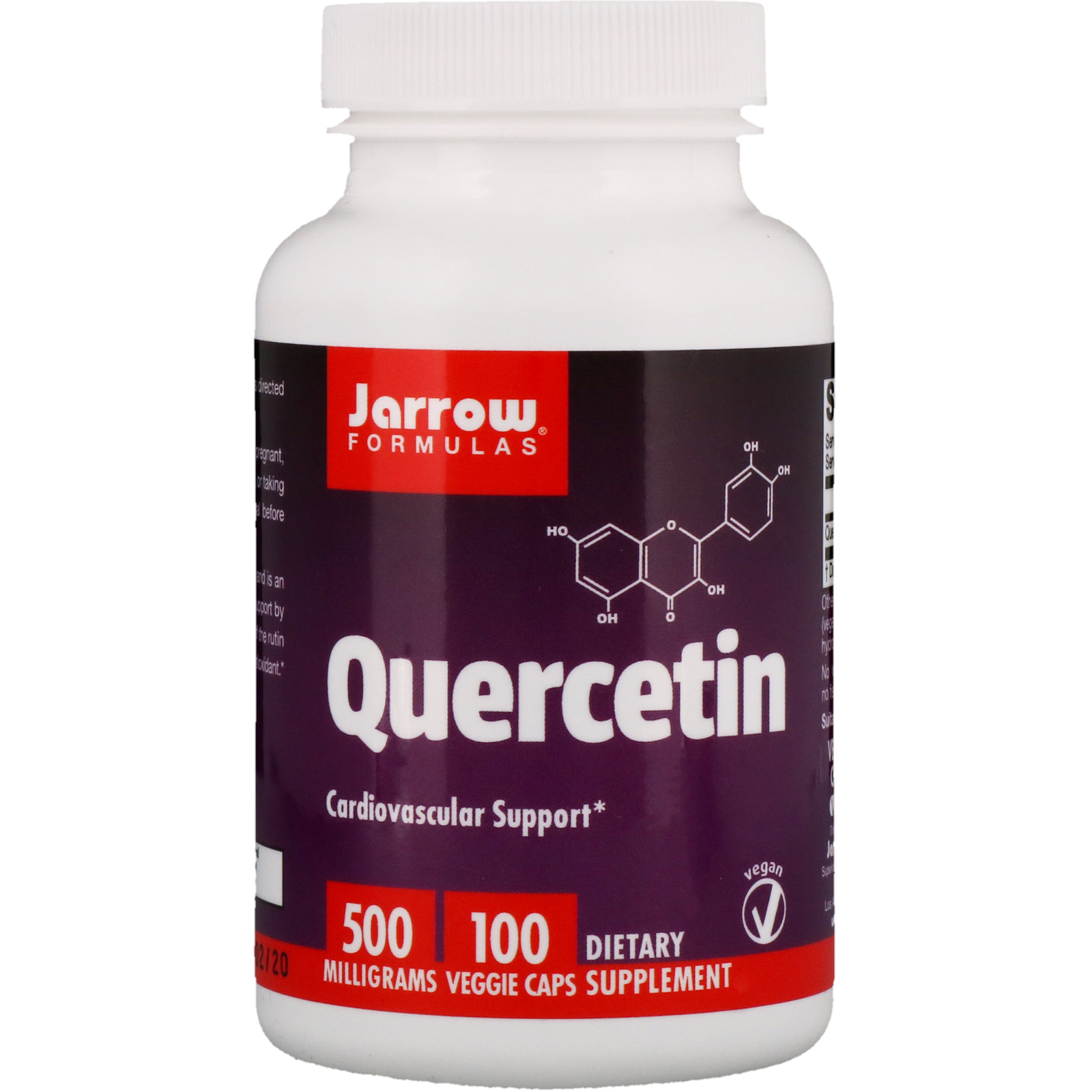 Comprar Jarrow Formulas, Quercetina, 500 mg, 100 Cápsulas