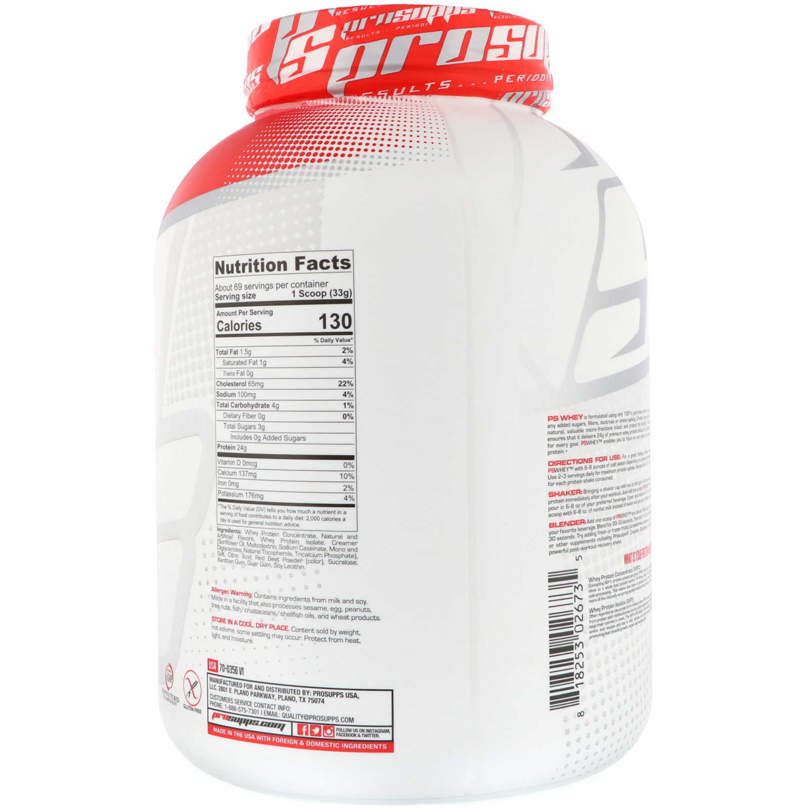 Comprar ProSupps, PS Whey, Strawberry Banana, 5 lb (2268 g) - Imagem 2