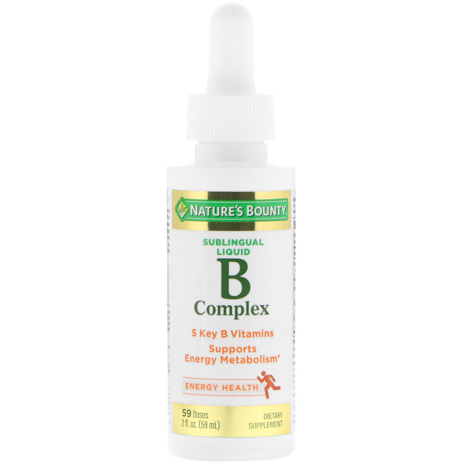 Comprar Nature's Bounty, Complexo B, líquido sublingual, 2 fl oz (59 ml) - Imagem 3