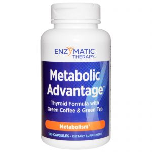 Comprar Nature's Way, Metabolic Advantage, Fórmula para a Tireóide com Café Verde e Chá Verde, Metabolismo, 180 Cápsulas
