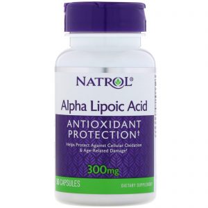 Comprar Natrol, Ácido Alfa Lipóico, 300 mg, 50 Cápsulas