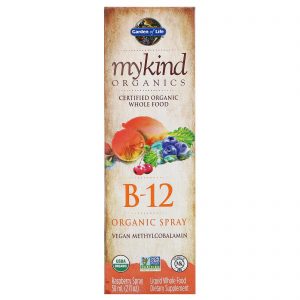 Comprar Garden of Life, MyKind Organics, Spray Orgânico B-12, Framboesa, 58 ml (2 fl oz)