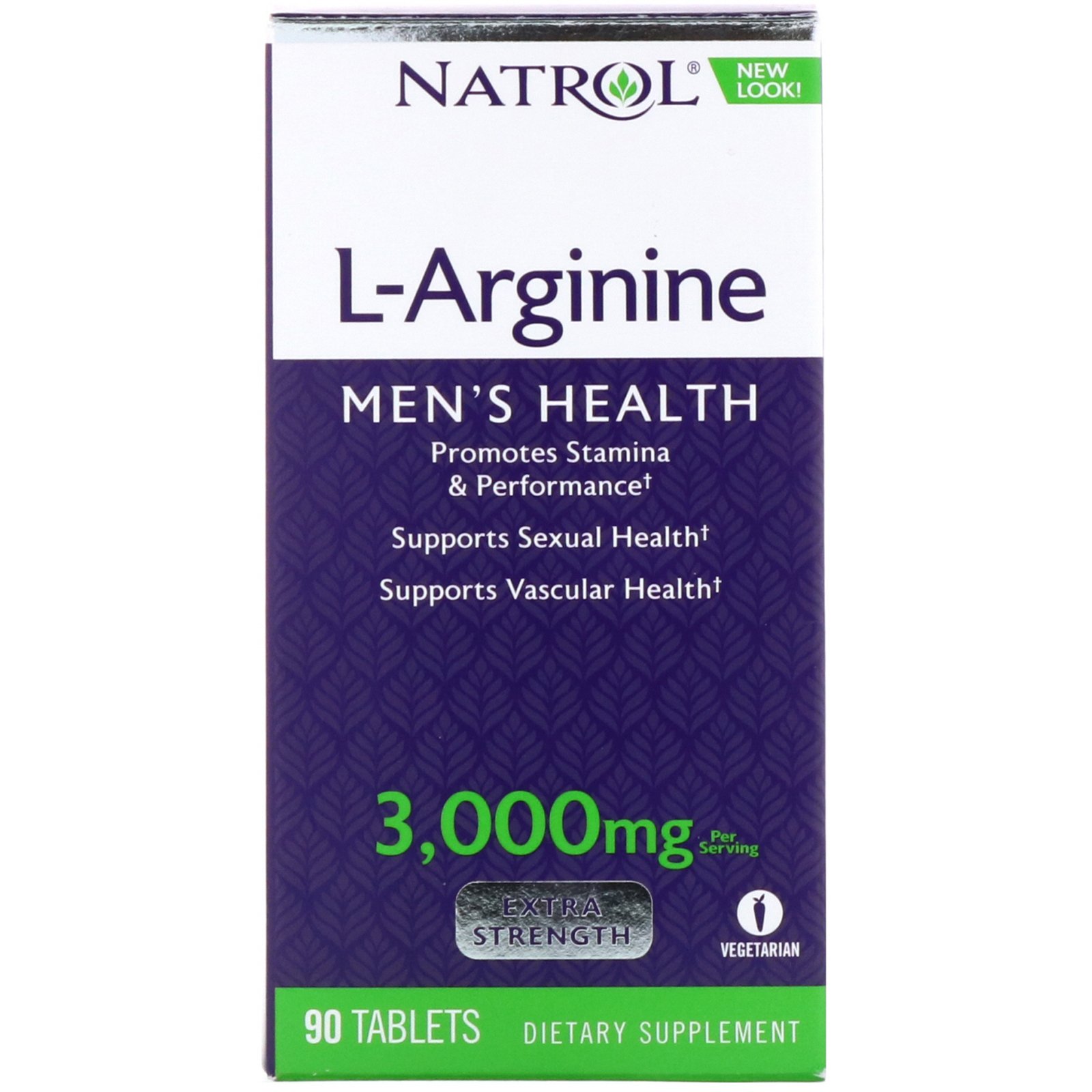 Comprar Natrol, L-Arginina, Força Extra, 3.000 mg, 90 Comprimidos