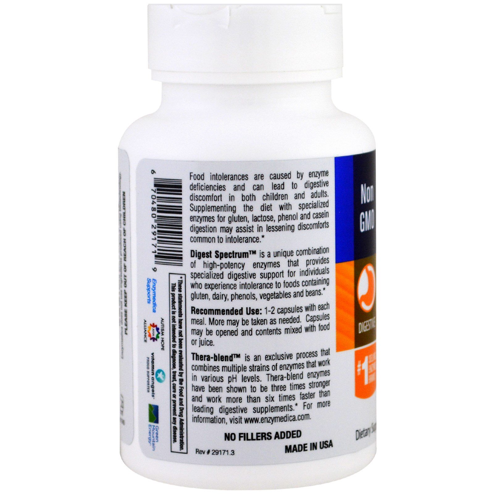 Comprar Enzymedica, Digest Spectrum, 90 Cápsulas - Imagem 3