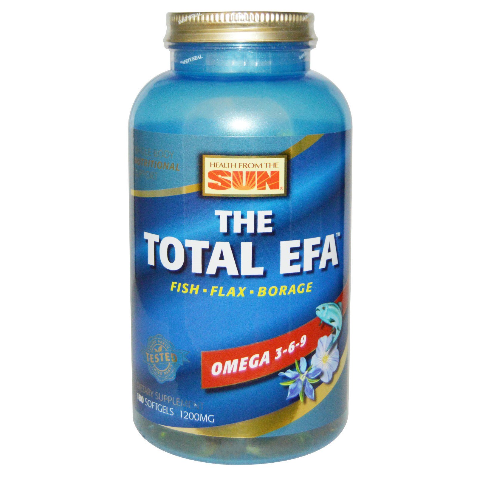 Comprar Health From The Sun, The Total EFA, Ômega 3-6-9, 180 Cápsulas Macias