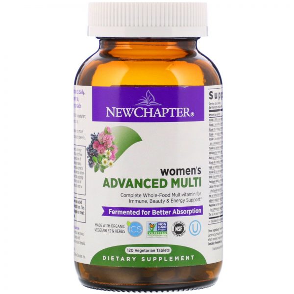 Comprar New Chapter, Women's Advanced Multi, 120 Comprimidos de Origem Vegetal - Imagem 4