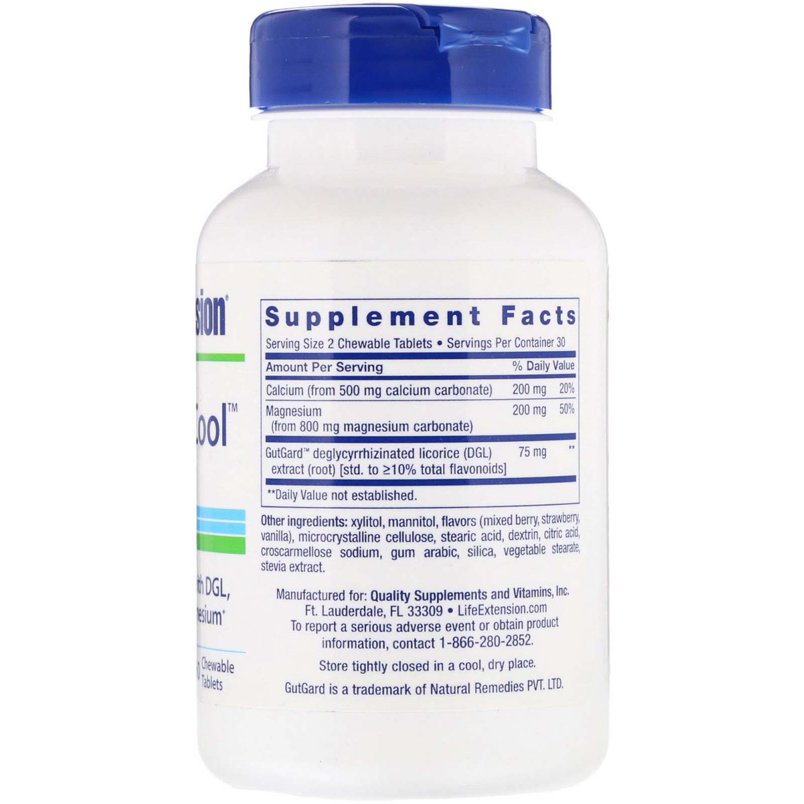 Comprar Life Extension, EsophaCool, 60 Comprimidos Mastigáveis - Imagem 2