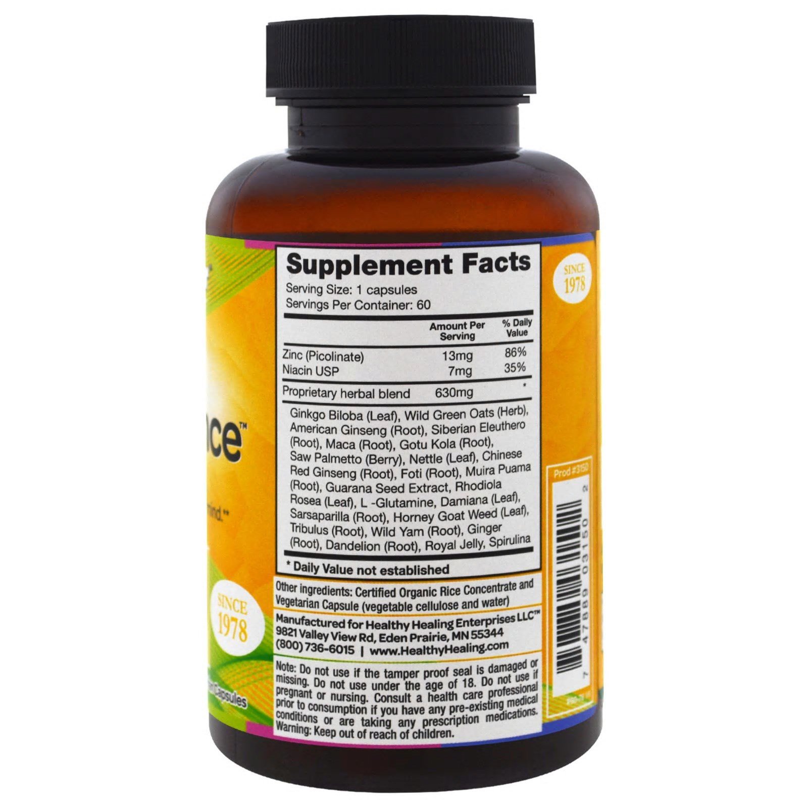 Comprar Crystal Star, Male Performance, 60 Vegetarian Capsules - Imagem 2