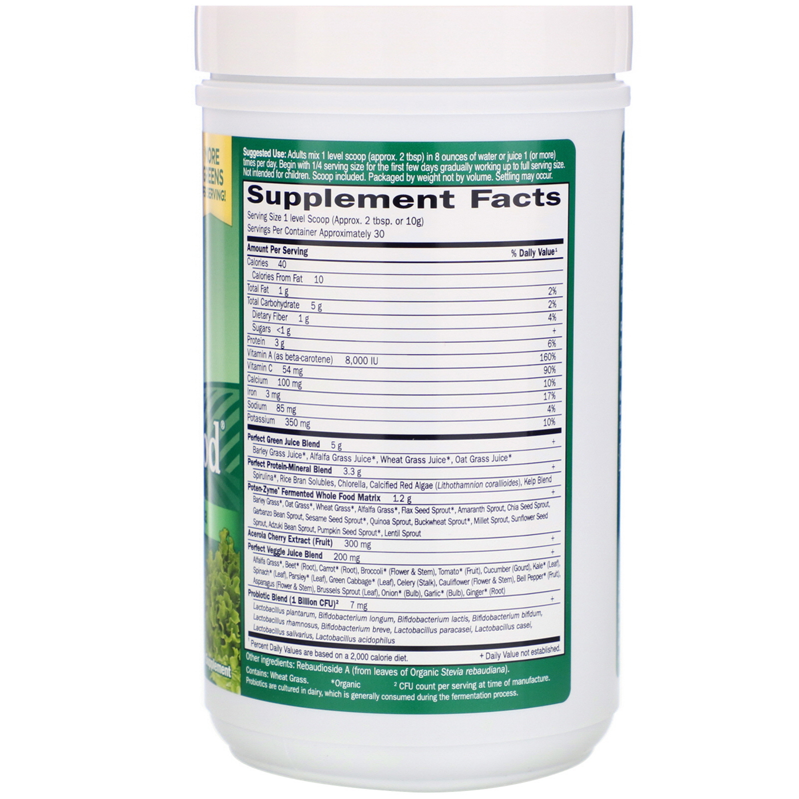 Comprar Garden of Life, Super Fórmula Verde Perfect Food, 300 g (10,58 oz) - Imagem 2