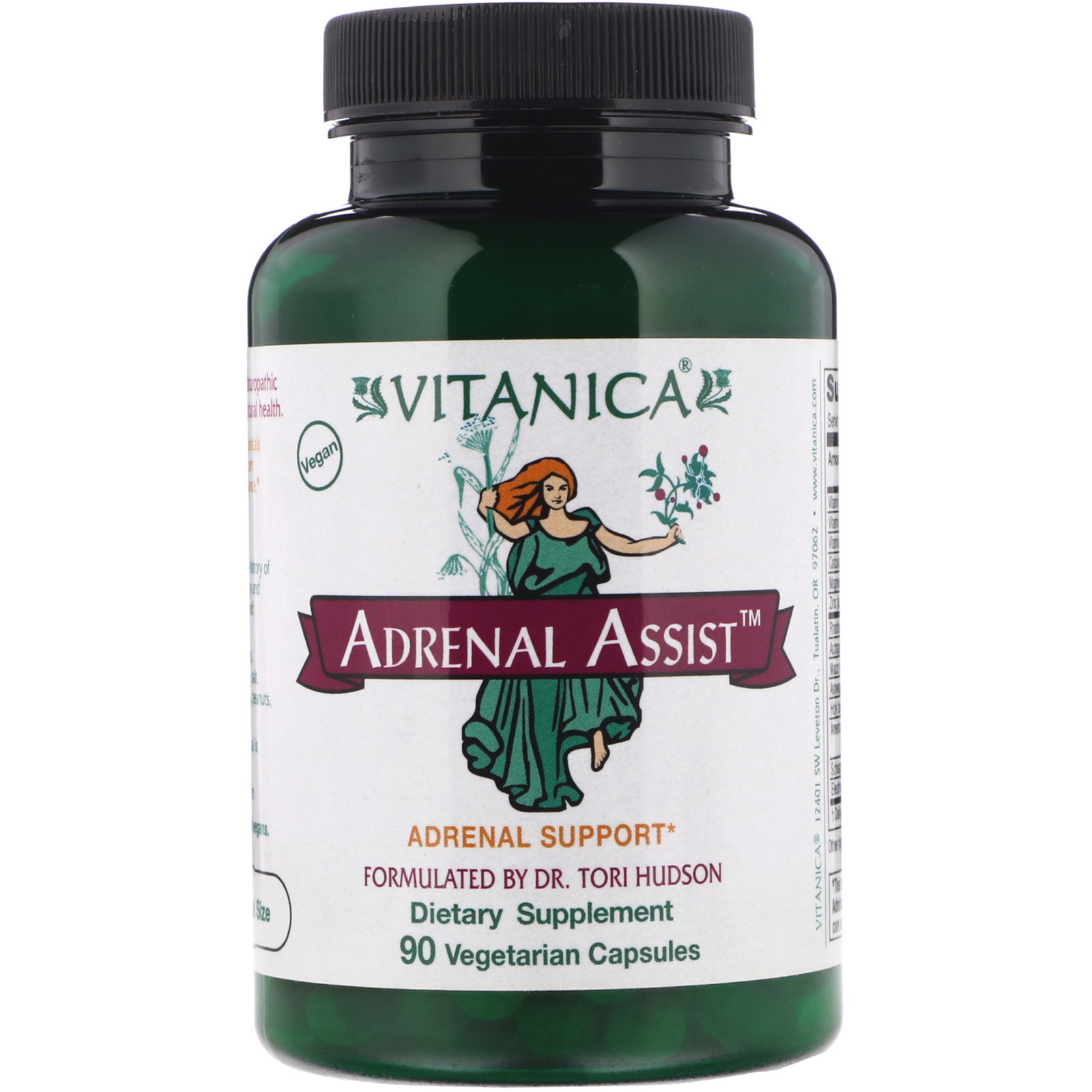 Comprar Vitanica, Assistência Adrenal, Auxílio Adrenal, 90 Cápsulas Vegetarianas