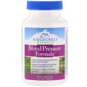 Comprar RidgeCrest Herbals, Fórmula para Pressão Arterial, 120 cápsulas vegetais