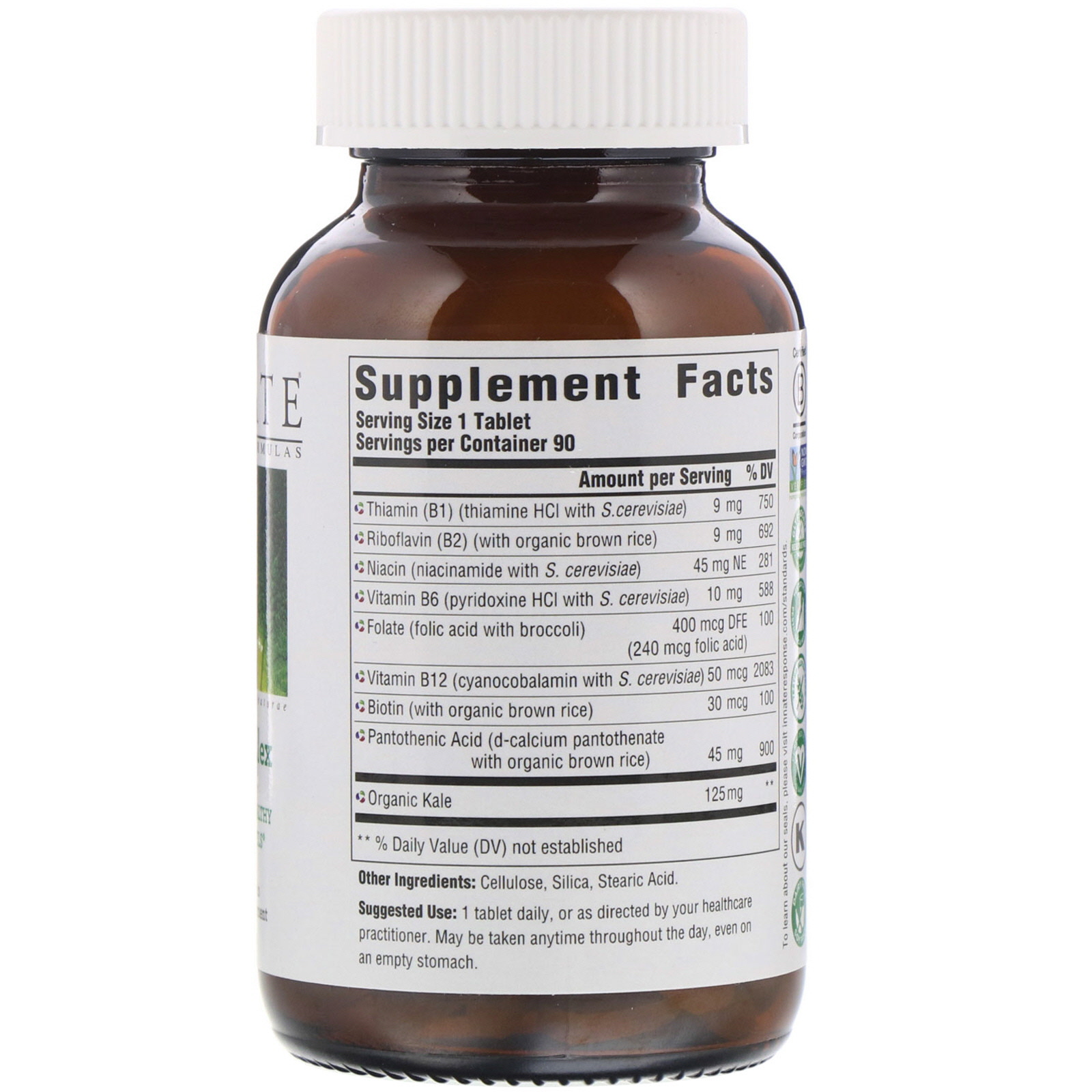 Comprar Innate Response Formulas, Complexo B, 90 Comprimidos - Imagem 2