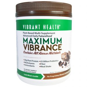 Comprar Vibrant Health, Maximum Vibrance, Version 2.0, Chocolate Chunk, 25.56 oz (724.5 g)