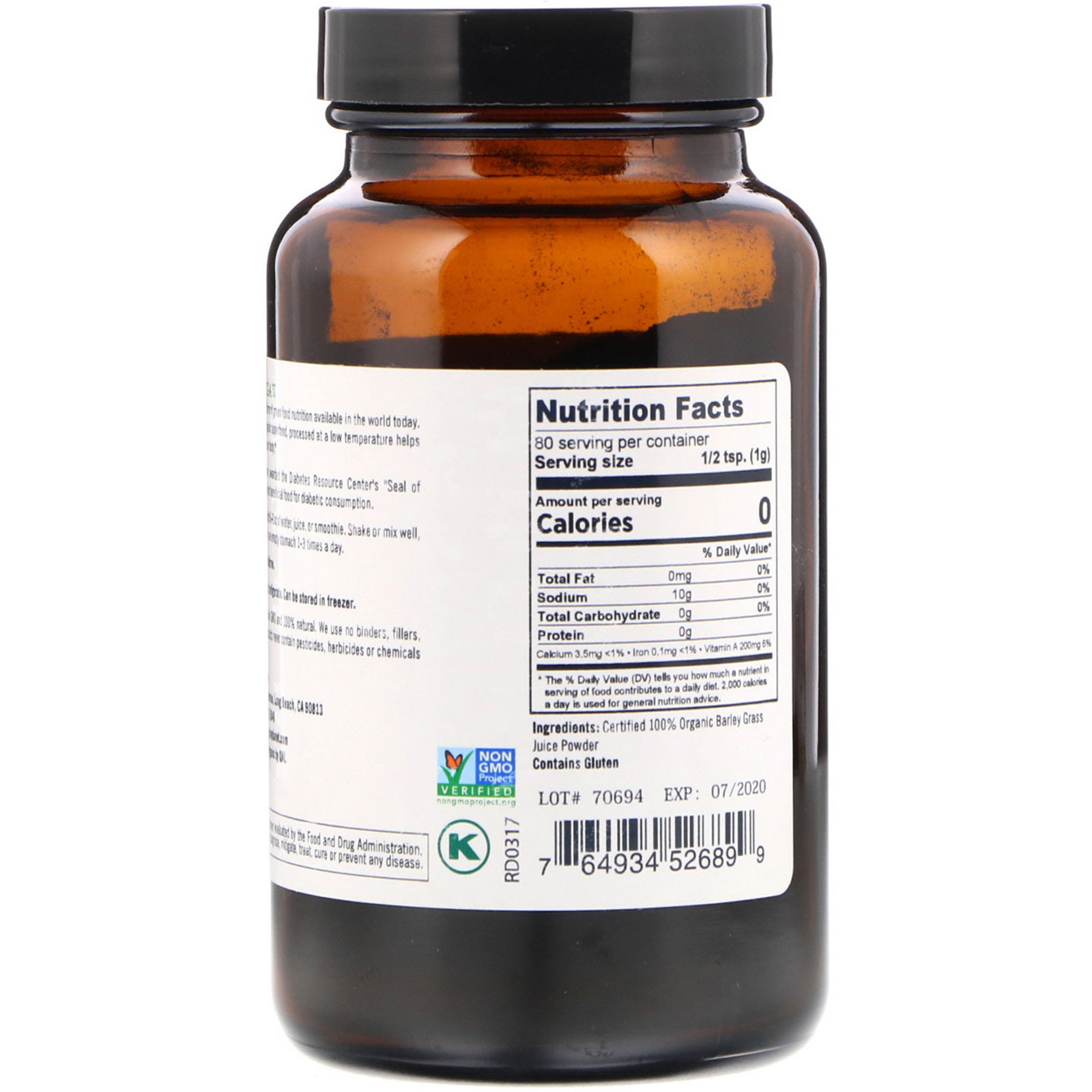 Comprar Pure Planet, Cevada Orgânica, 80 g - Imagem 2