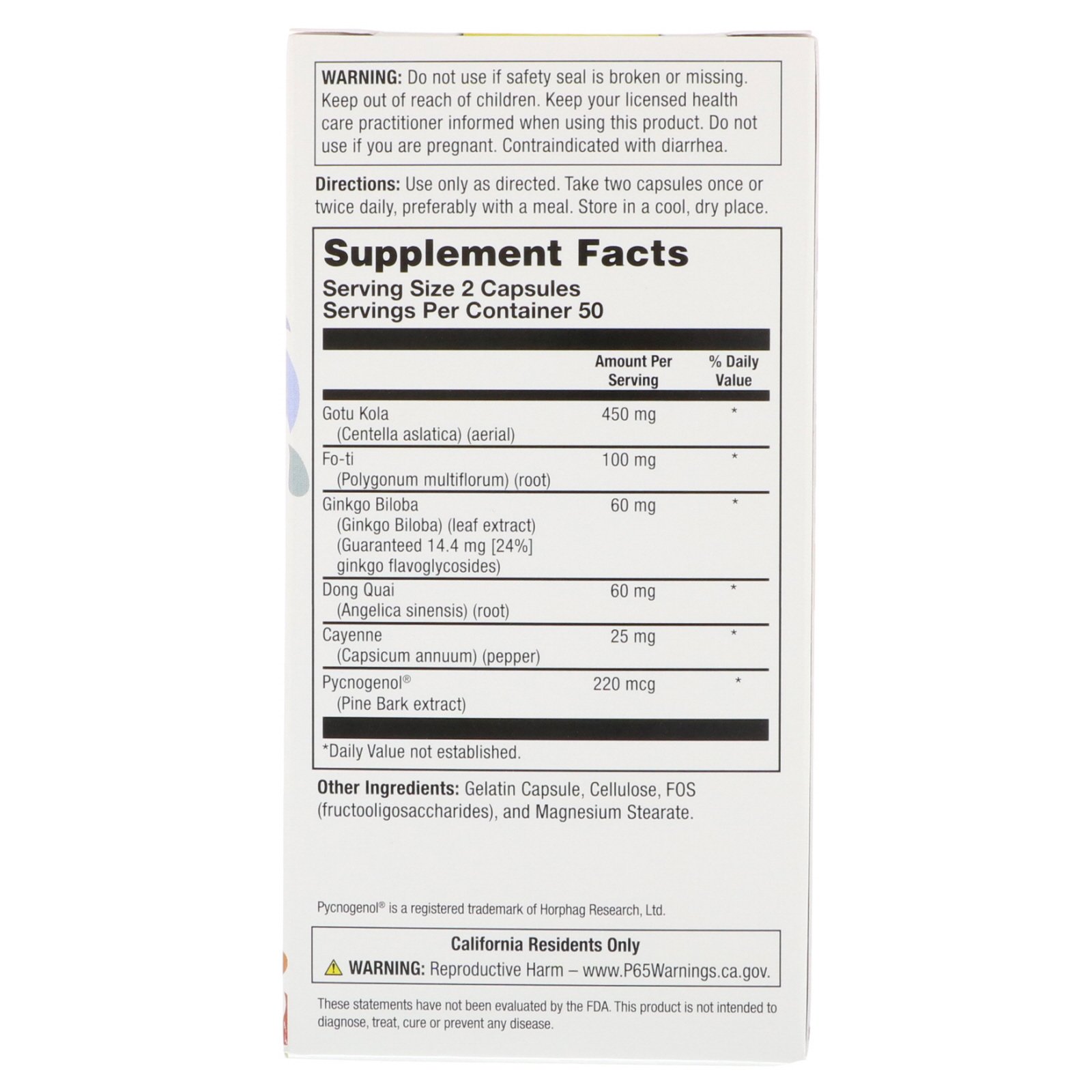 Comprar Natural Balance, Super Ginkgo Biloba + Gotu Kola, 100 Cápsulas - Imagem 2