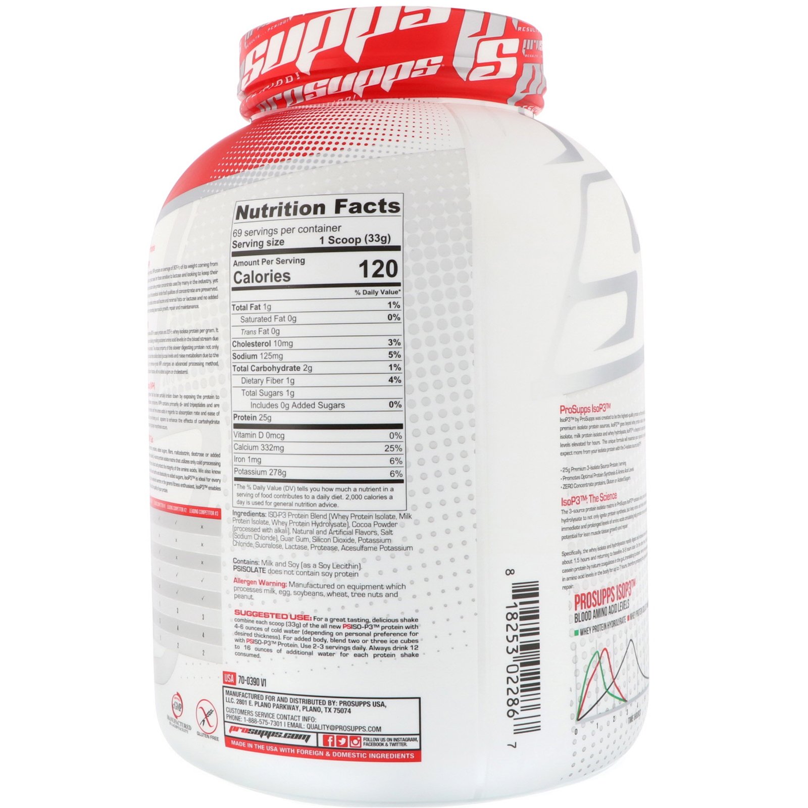 Comprar ProSupps, PS ISO-P3, Milkshake de Chocolate, 5 lb (2268 g) - Imagem 2