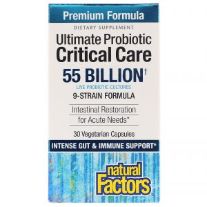 Comprar Natural Factors, Ultimate Probiotic Critical Care, 55 Billion CFU, 30 Vegetarian Capsules