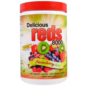 Comprar Greens World, Verdes Deliciosos 8000, Sabor Morango e Kiwi, 10.6 oz (300 g)