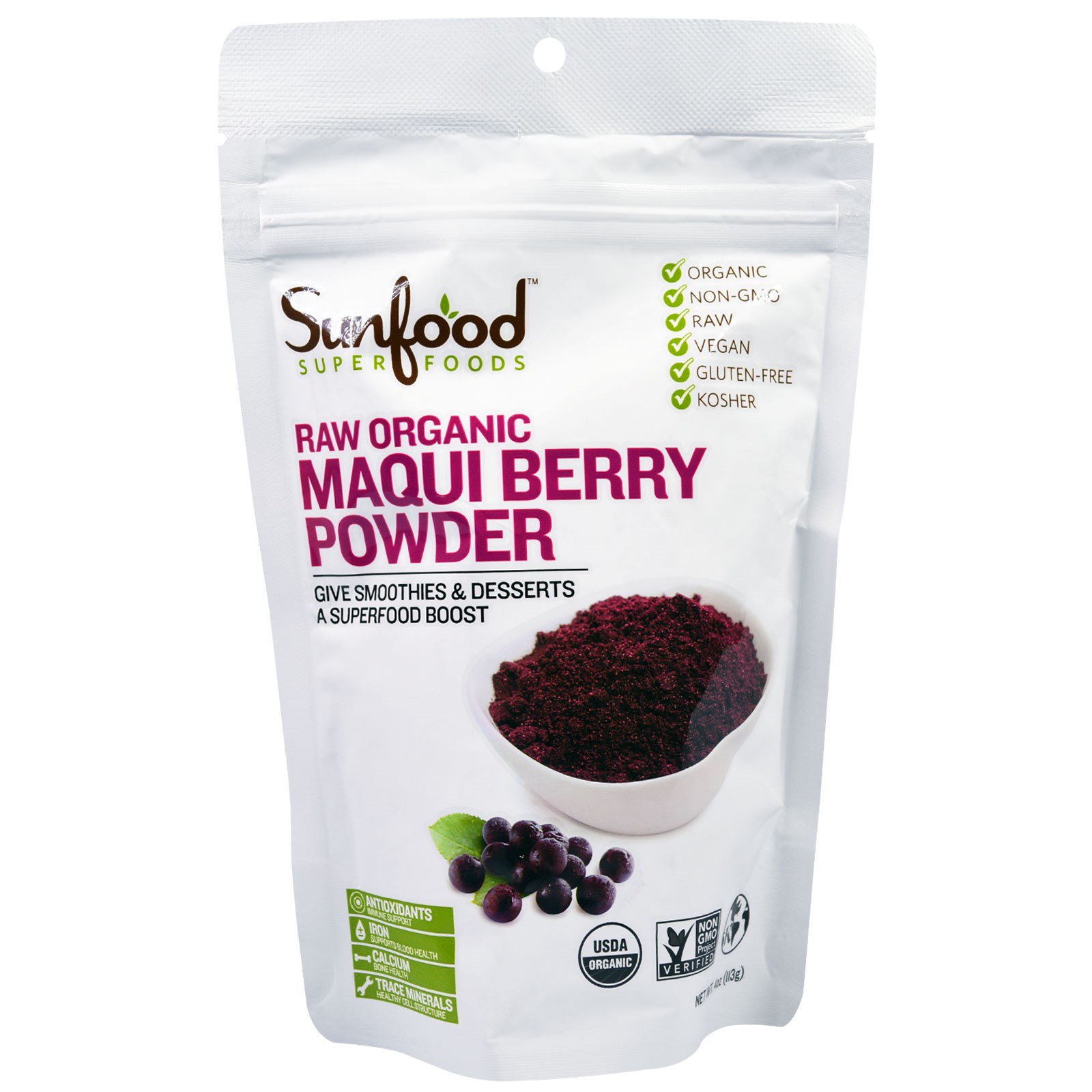 Comprar Sunfood, Superfoods, Raw Organic Maqui Berry Powder, 4 oz (113 g)