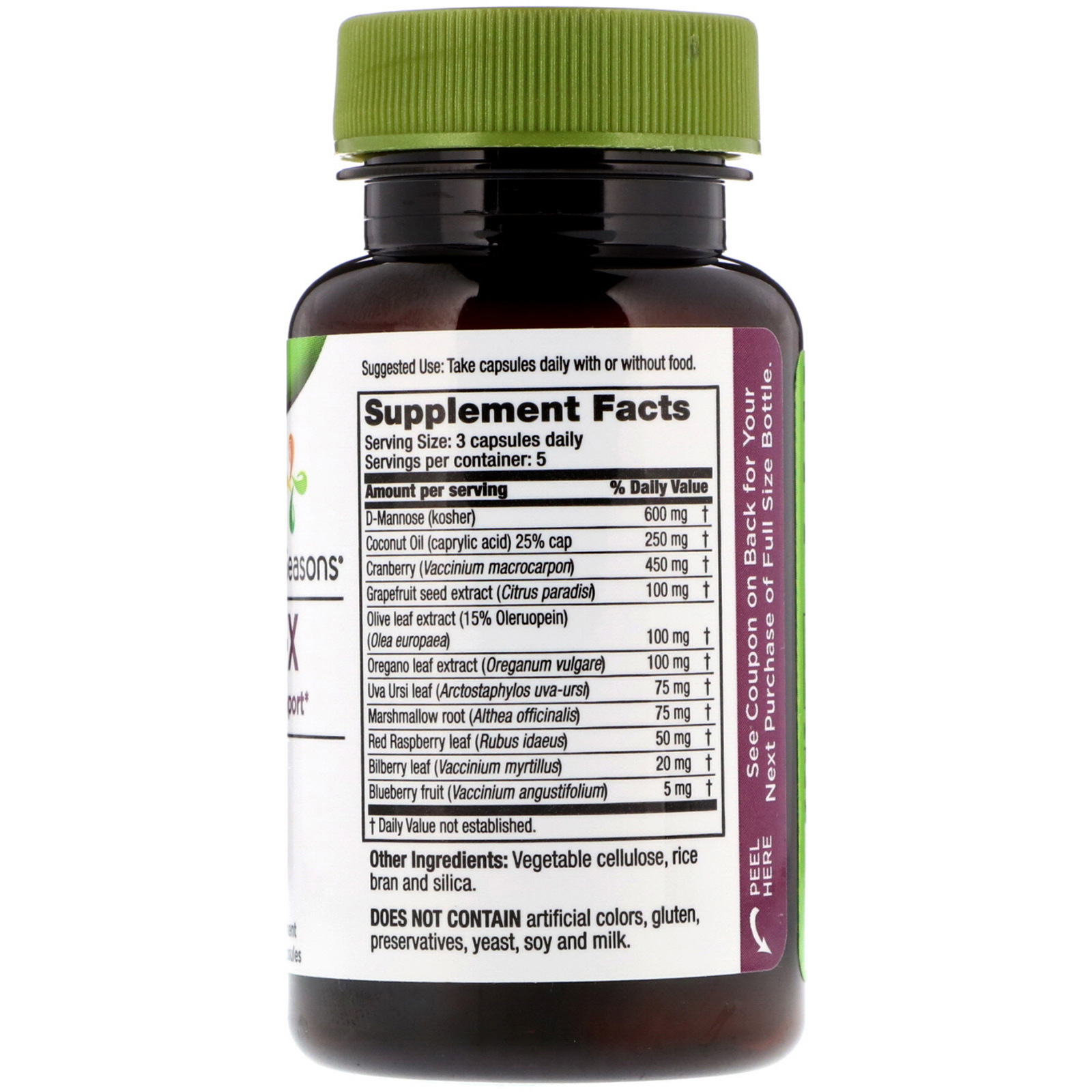 Comprar LifeSeasons, Urinari-X Suporte Urinário/Fúngico, 15 Cápsulas Vegetarianas - Imagem 2