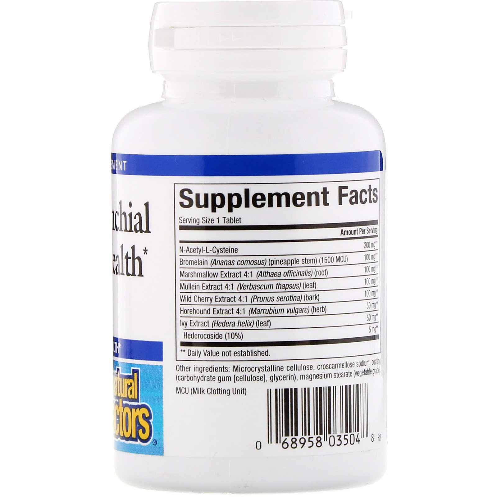 Comprar Natural Factors, Saúde Pulmonar, Brônquica e Sinusal, 45 Comprimidos - Imagem 2